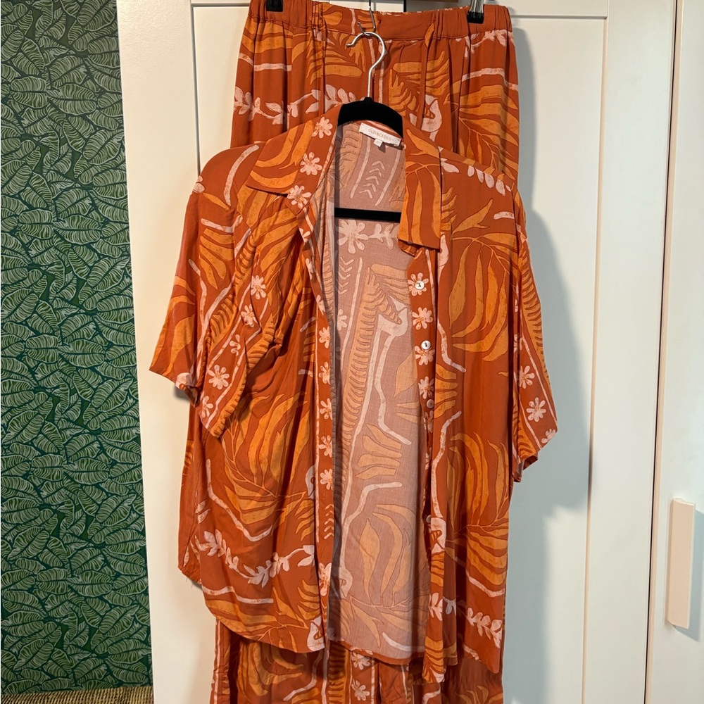 Orange Patterned Set